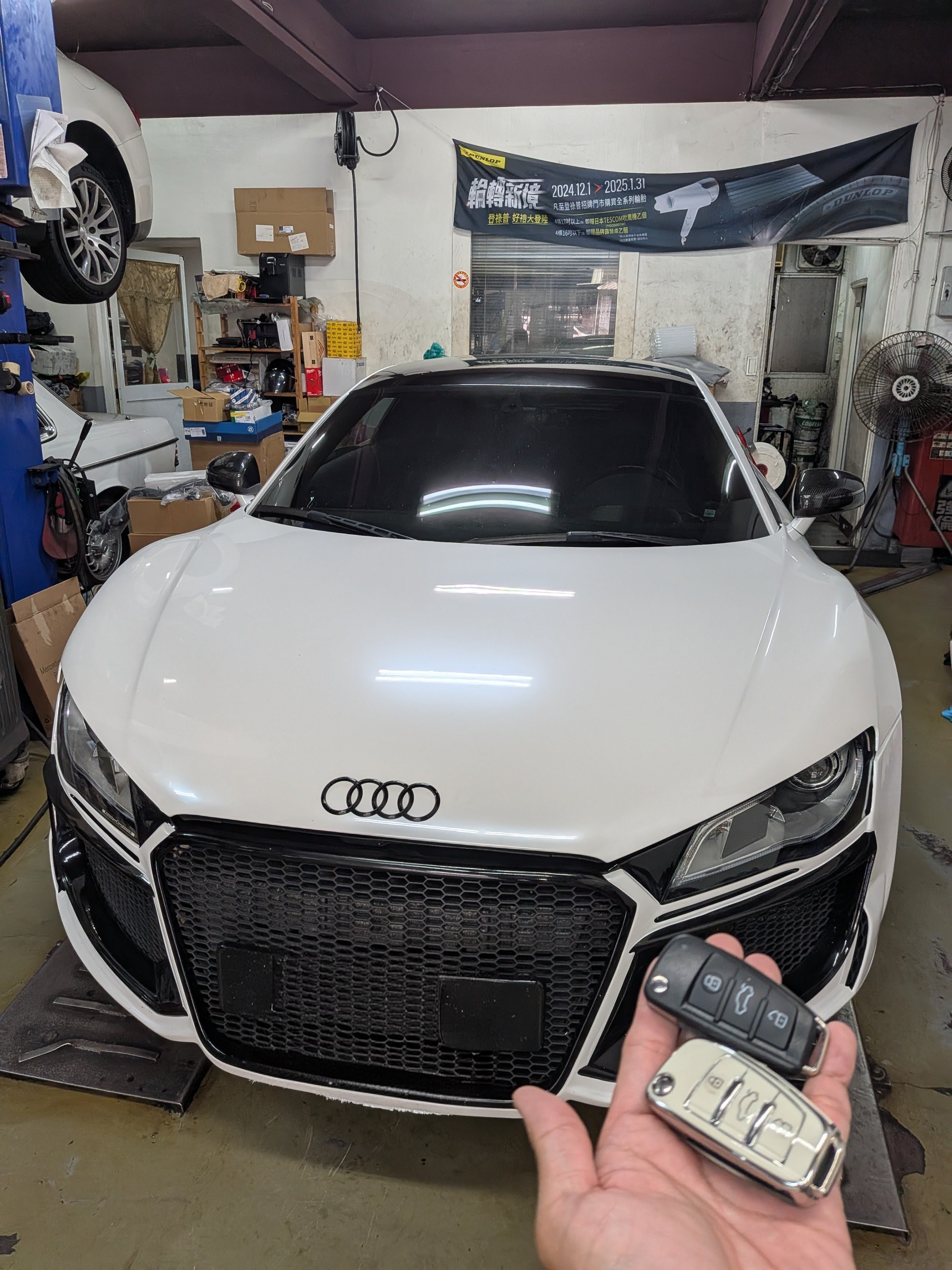台北內湖 Audi R8 鑰匙全丟處理完成案例