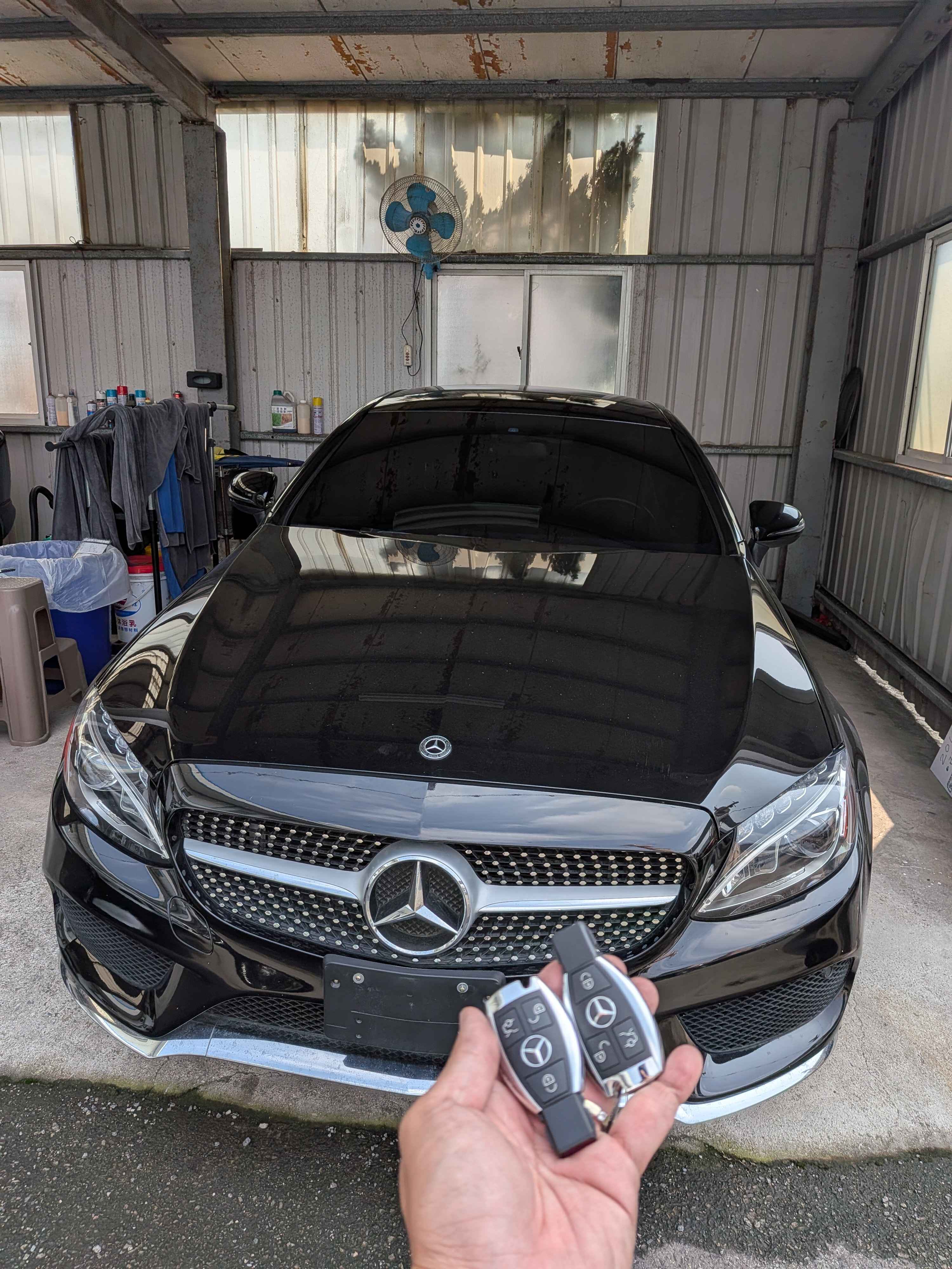 2017 賓士 C300 智慧鑰匙新增現場