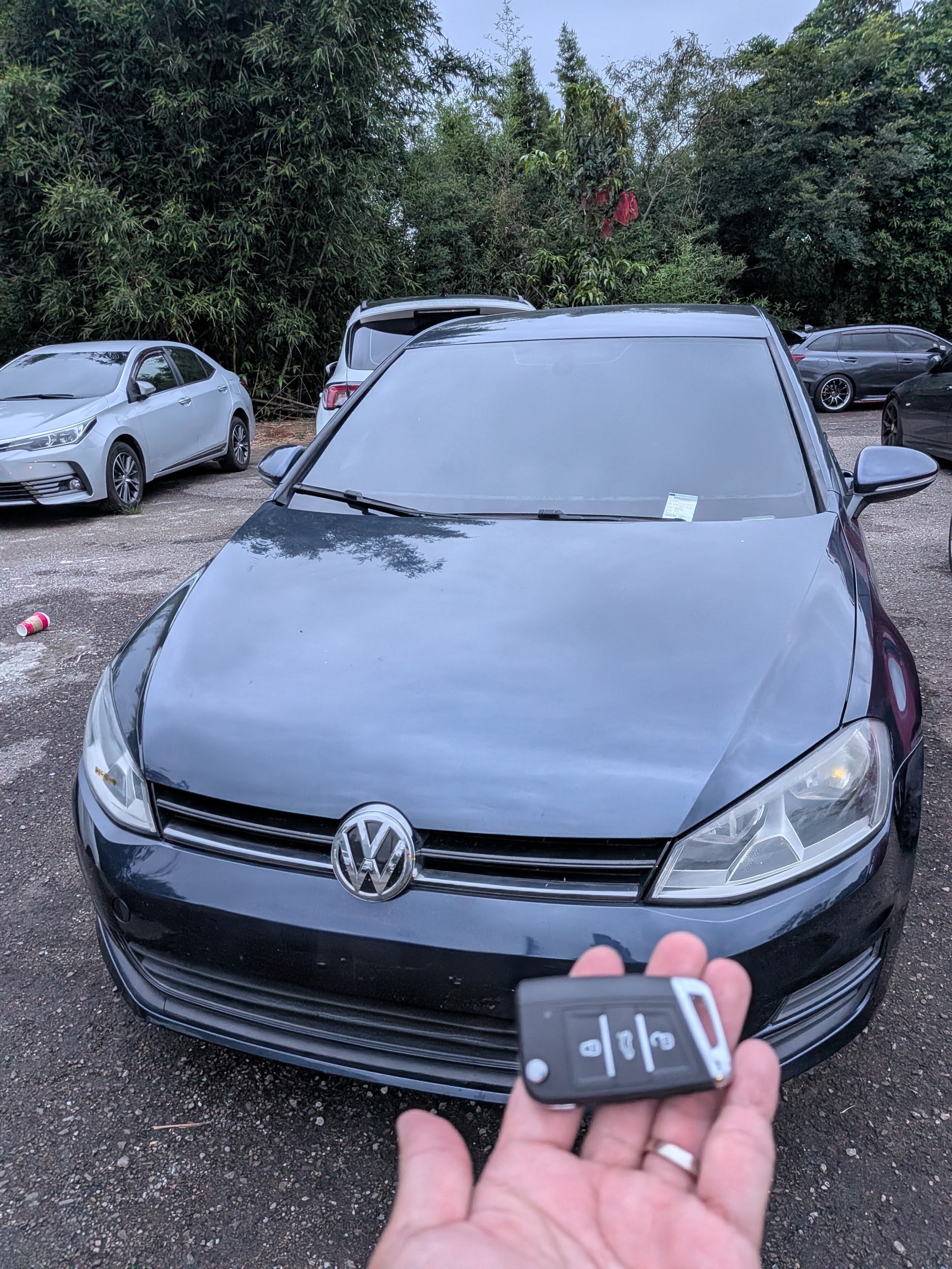苗栗頭份 2016 VW Golf 鑰匙全丟案例車輛外觀