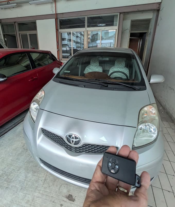 Toyota Yaris 汽車鑰匙完工實拍